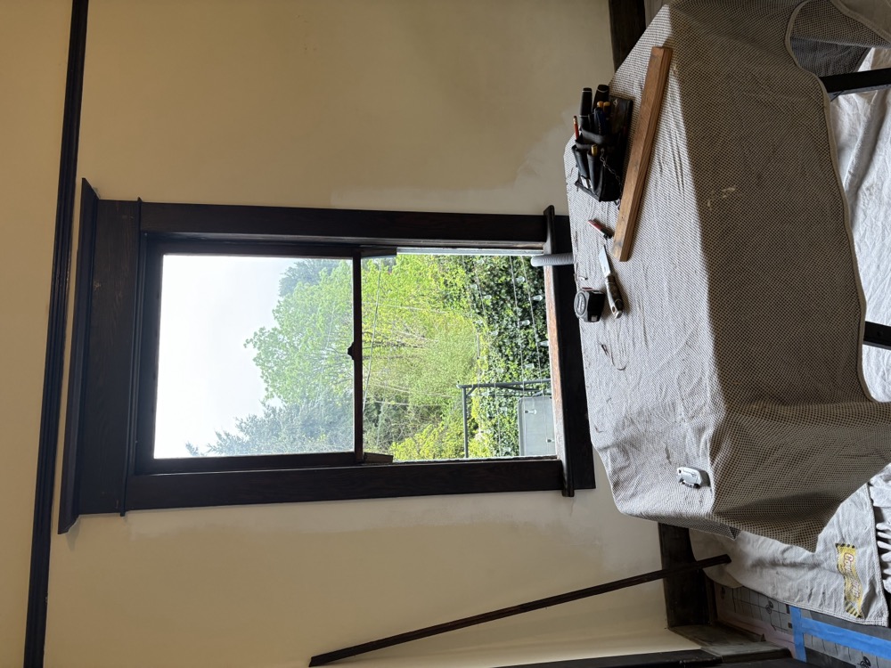 Restored sash windows in historic home